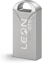 Pendrive 32GB USB 2.0 Metálico - Compacto Portátil Armazenamento Seguro Alta Velocidade Transferência de Dados Plug Play para PC Notebook Rápida Leve Resistente Prateado Chaveiro Sem Tampa (32GB)