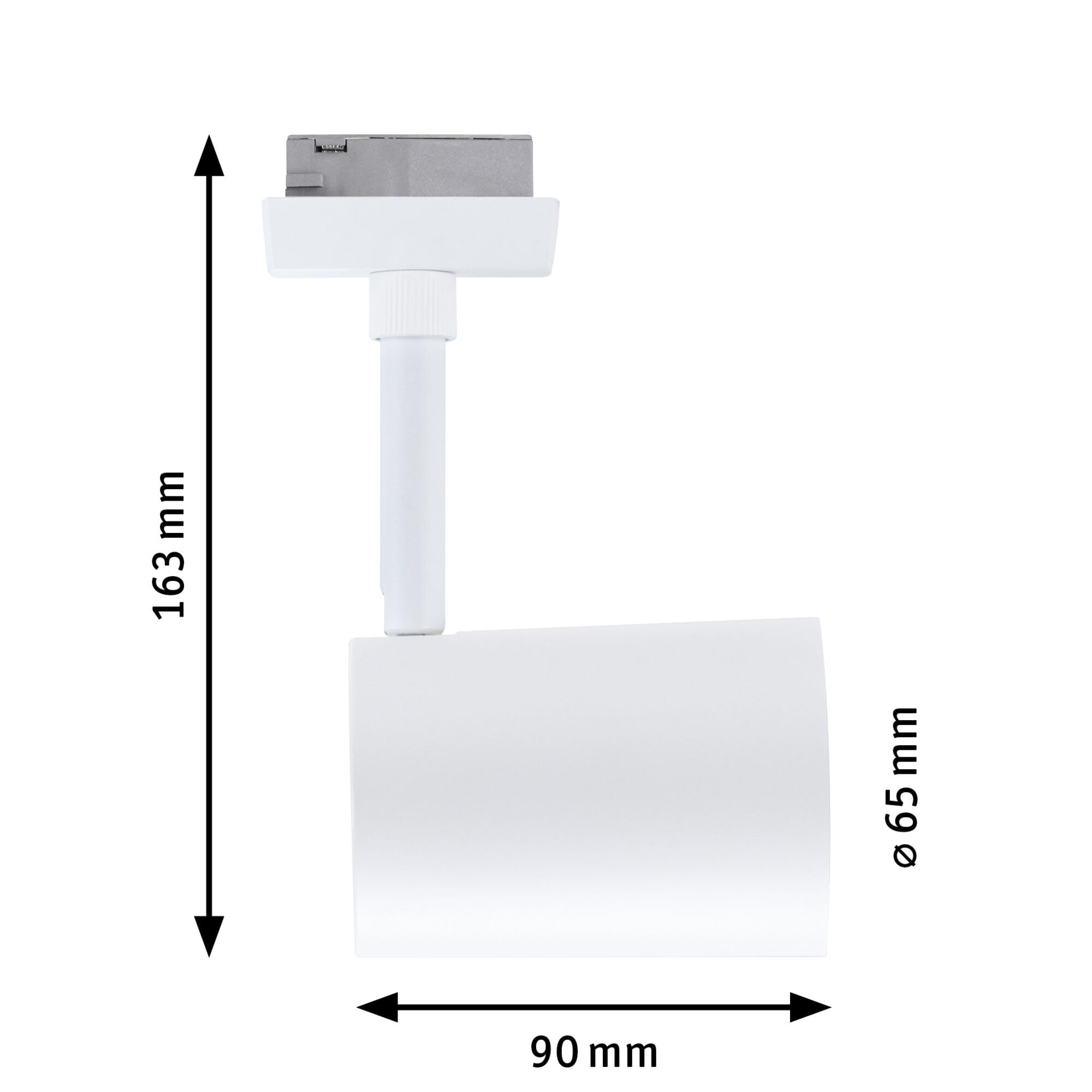 Paulmann 95663 URail Schienenspot Luxe Smart Home Zigbee RGBW GU10 4,8W dimmbar 230V Signalweiß Schienensystem