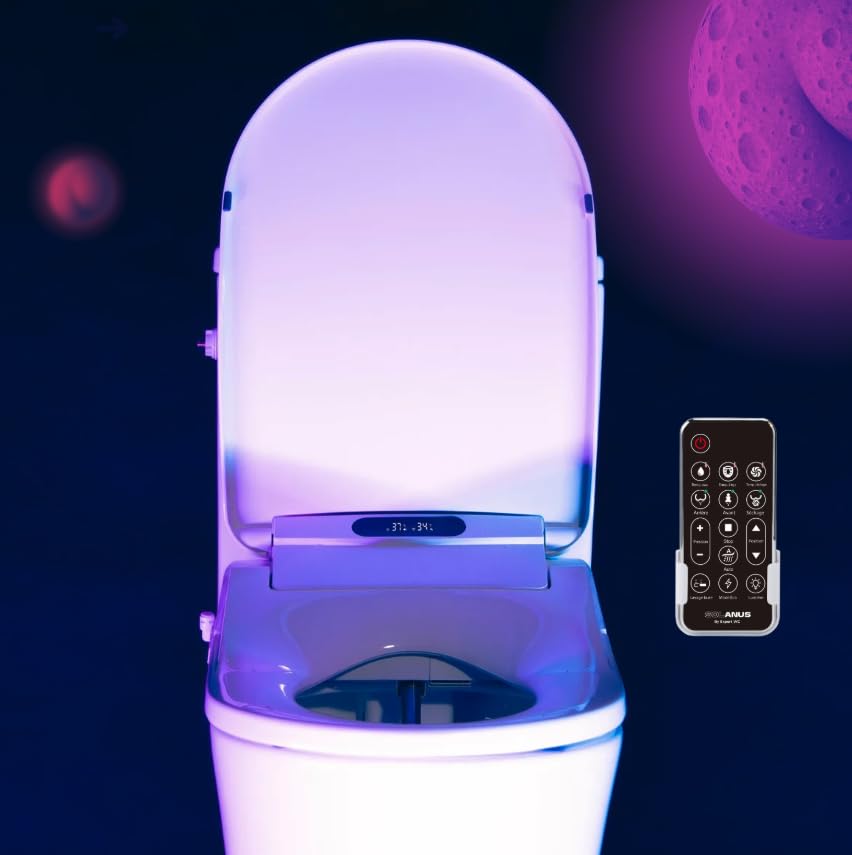 Kit Abattant WC Japonais Lavant avec eau chaude - Installation Rapide – Siège et Cuvette...