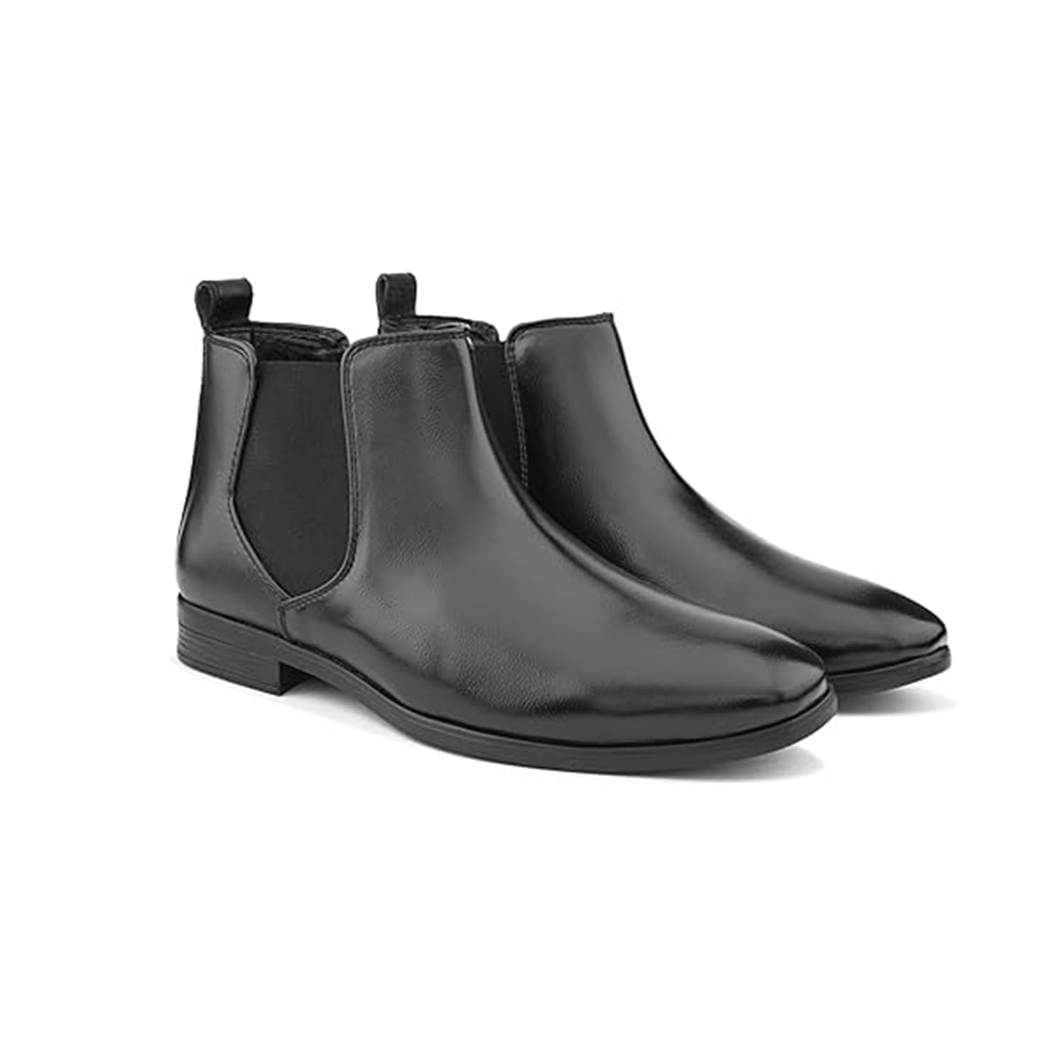 stanphord Men's Bravura Chelsea Boots Faux Leather High Top Slip-On Regular Casual Shoes Without Laces Perfect for Parties, Outdoor, Trekking, Office-picture-16