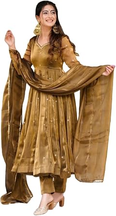 Ready to wear embroidered pakistani long gown floor length shalwar kameez for women R5897