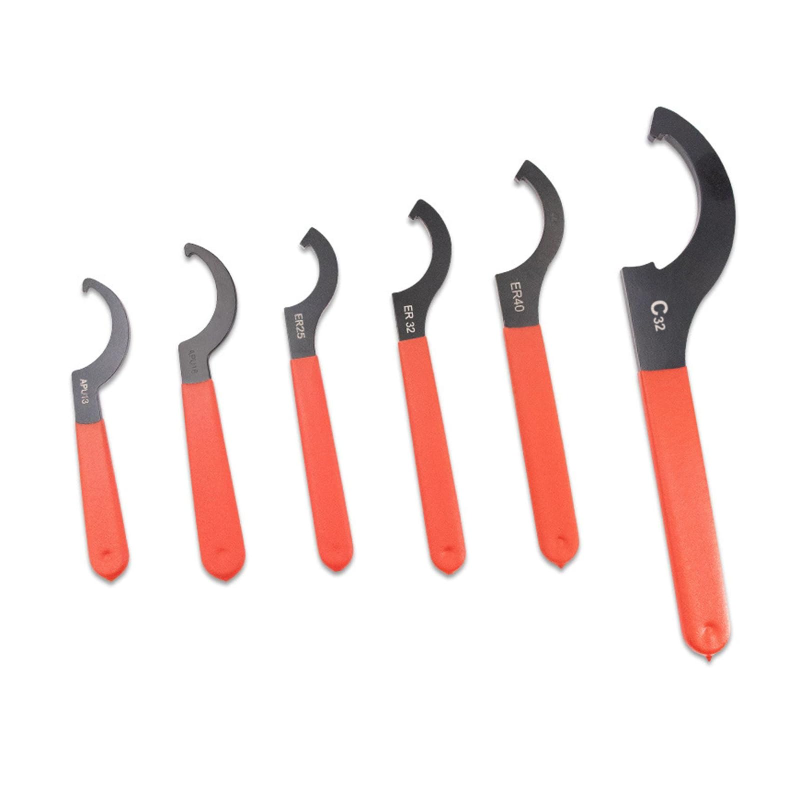 Pxzh Proof 6 Unit Hook Wrench Spanner Package For Pipework Plumbing Water Systems Covers And Circular Fastener Adjustments Slip Proof Hook Wrench Spanner