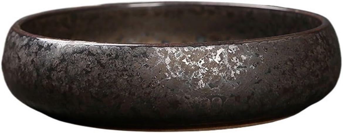 Ikebana Vase Chinese Style Home Vintage Round Floral Arrangements Saucer Ceramic Flower Pots Tray Flower Arrangement Pot