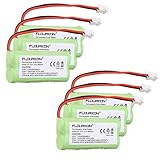 FLOUREON 6Packs 2.4V 900mah Home Phone Battery for AT&T/Lucent 3101 3111 BT-8001 BT-8300 SL82118 SL82208 SL82218 SL82308 SL82318 SL82408 SL82418 SL82518 SL82558 SL82658 Philips SJB-2121 BT1011