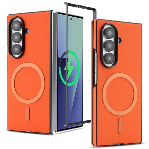 ASUS wish �g�ѓd�b�P�[�X Samsung Galaxy Z Fold 7 ���C�J�[�{���t�@�C�o�[�Z���J�o�[�AMagSafe�Ή� ���ϋv �ϏՌ� �ی� ���o�C���X���� �n�[�h�z���_�[ ZFold Z7 G Fold7 7Z ���f�B�[�X �����Y �I��