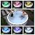 4-6 Person Inflatable Hot Tub with 6 Color Light Beads,Portable Air Jet Spa Outdoor Heater Blow Up Hottub 4 to 6 Person,Leak-Proof PVC Outdoor Spa Hot Tub with Insulated Cover and Heater Pump,81*28in