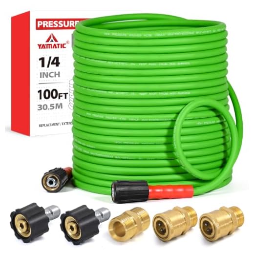 YAMATIC 100FT Flexible Pressure Washer Hose