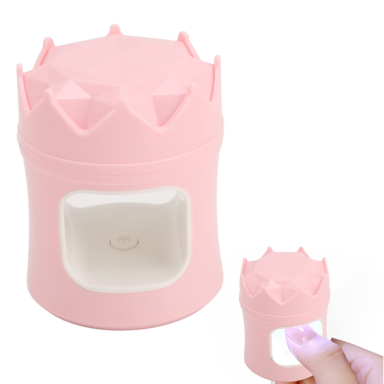 Mini żelowa lampa do paznokci szybko utwardzająca się 6 sztuk żetonów lampowych przenośna lampa do zdobienia paznokci do lakieru do paznokci
