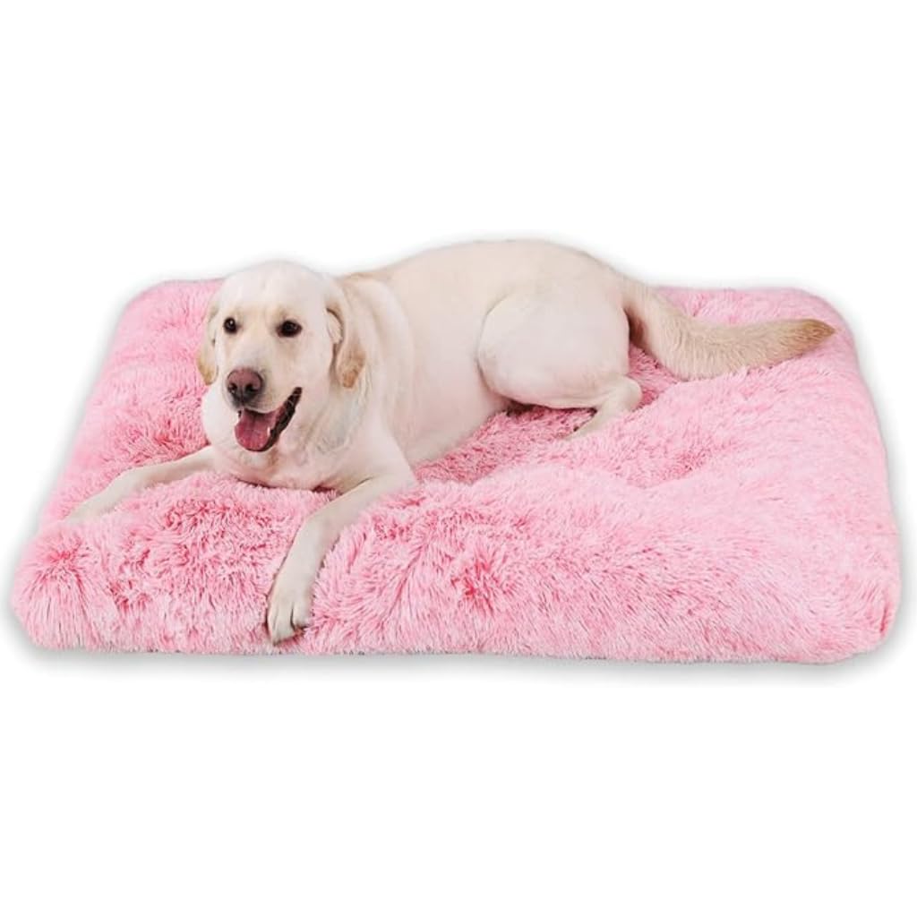 A+a Pets Faux Fur Luxurious Comfort Bed for Dogs & Cats | Silky Soft, Fluffy, Calming Mat | Ideal for Car Trips, Crate and Home Use (L, Pink) (B0CKTN7QCT) Amazon Price History, Amazon Price Tracker