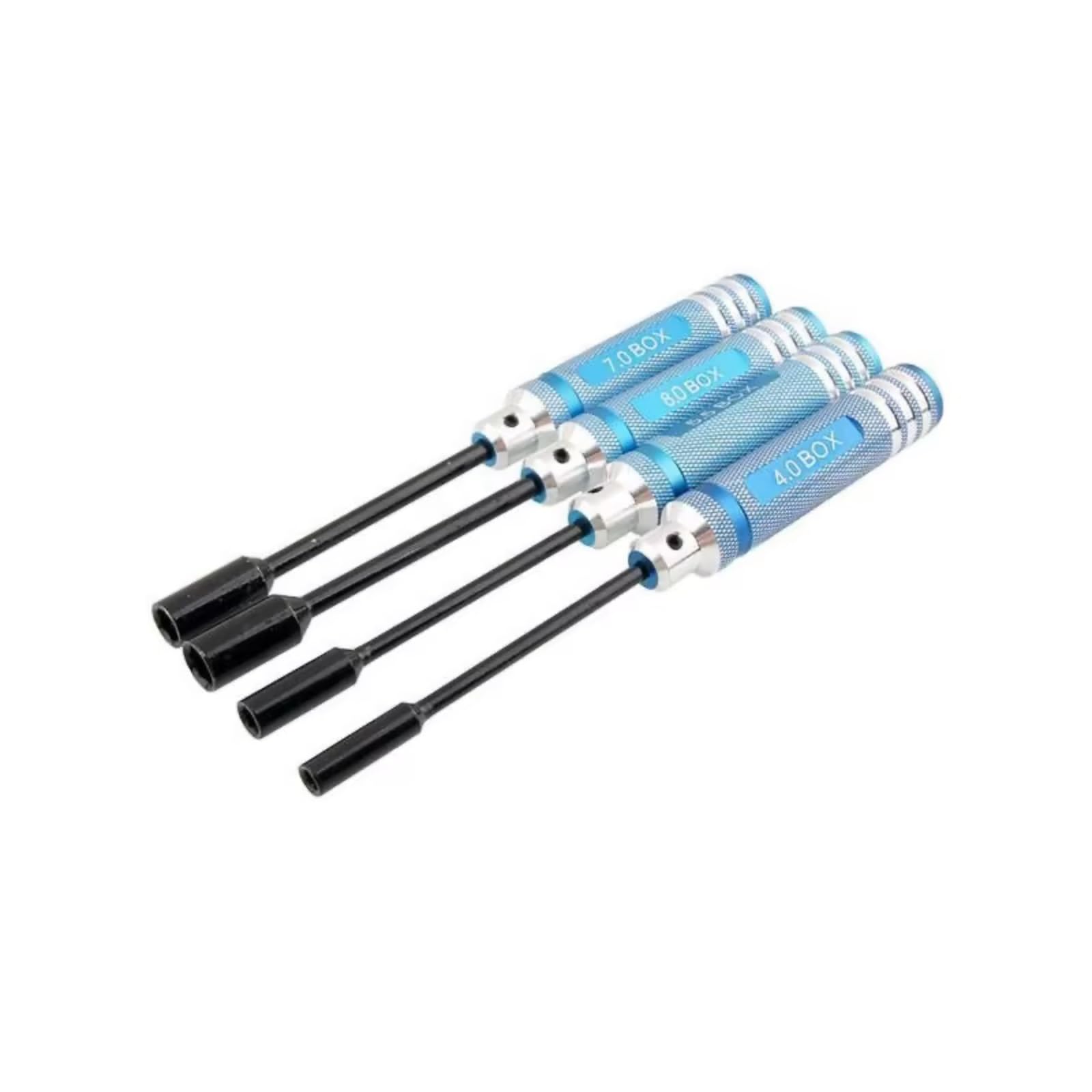 Ricambi Crawler RC Accessori Per Auto Radiocomandate Set Da 4 Pezzi Kit Attrezzi Riparazioni Chiave A Bussola Esagonale Cacciavite, Chiave Inglese Droni Quadricotteri(Blue)