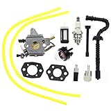 AUTOKAY 1137-120-065 Carburetor for Stihl MS192 MS192T MS192TC Chainsaw Zama C1Q-S258 with Fuel Line...