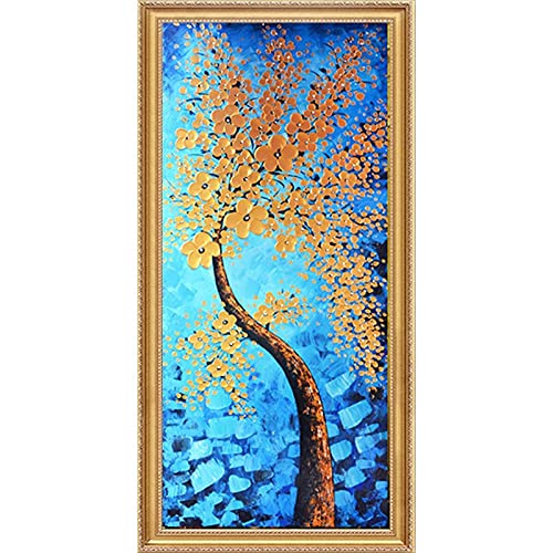 Kit diamond painting complet arbre d'argent peinture strass point de croix 50x120