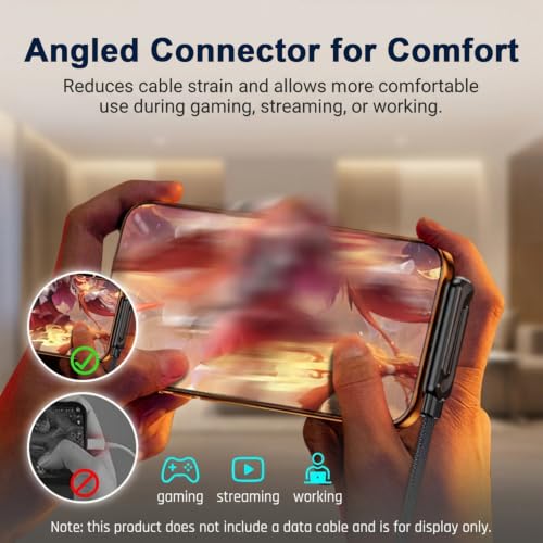 Image of Verilux 2 in 1 Type C to Lighting Fast Charging Adapter with Phone Stand | 27W Lighting to Type C Converter, Supports 480Mbps Data Sync, Adapter with Zinc Alloy Connector