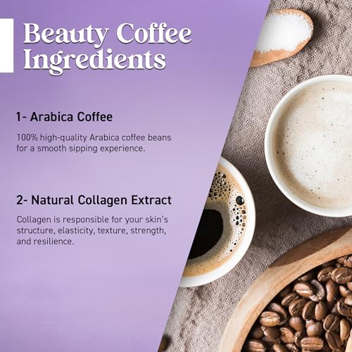 Rage Coffee Collagen Infused Beauty Coffee Powder - 200g | 100% Pure Coffee& Natural Collagen Extract For Healthy Skin, Hair & Nails | Improved Immune Function - Image 4