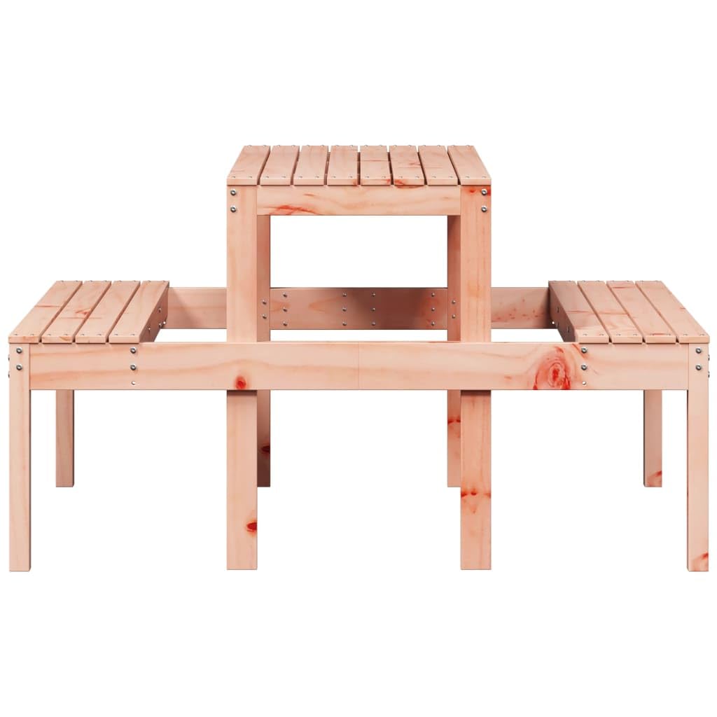 Gecheer Mesa de Picnic,Mesa Jardin Exterior,Mesa Comedor,Comedor Jardin,Mesas auxiliares de Patio,Mesa de pícnic Madera Maciza Douglas 110x134x75 cm