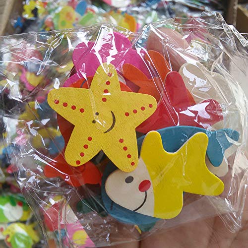 Meideli 12 peças ímãs de geladeira de animais ímãs de geladeira de madeira adesivos magnéticos de ge