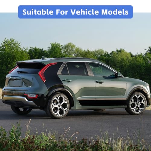 Image of Mud Flaps for 2023 2024 2025 Kia NIRO Hybrid Mud Guards Splash Guards No Drilling Required Front & Rear SUV Set of 4PCS Black Heavy Duty Compatible with NIRO EV MudGuards Exterior Accessories