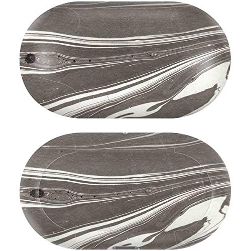 Skinit Decal Audio Skin Compatible with Samsung Galaxy Buds+ - Officially Licensed Originally Designed Grey Marble Design