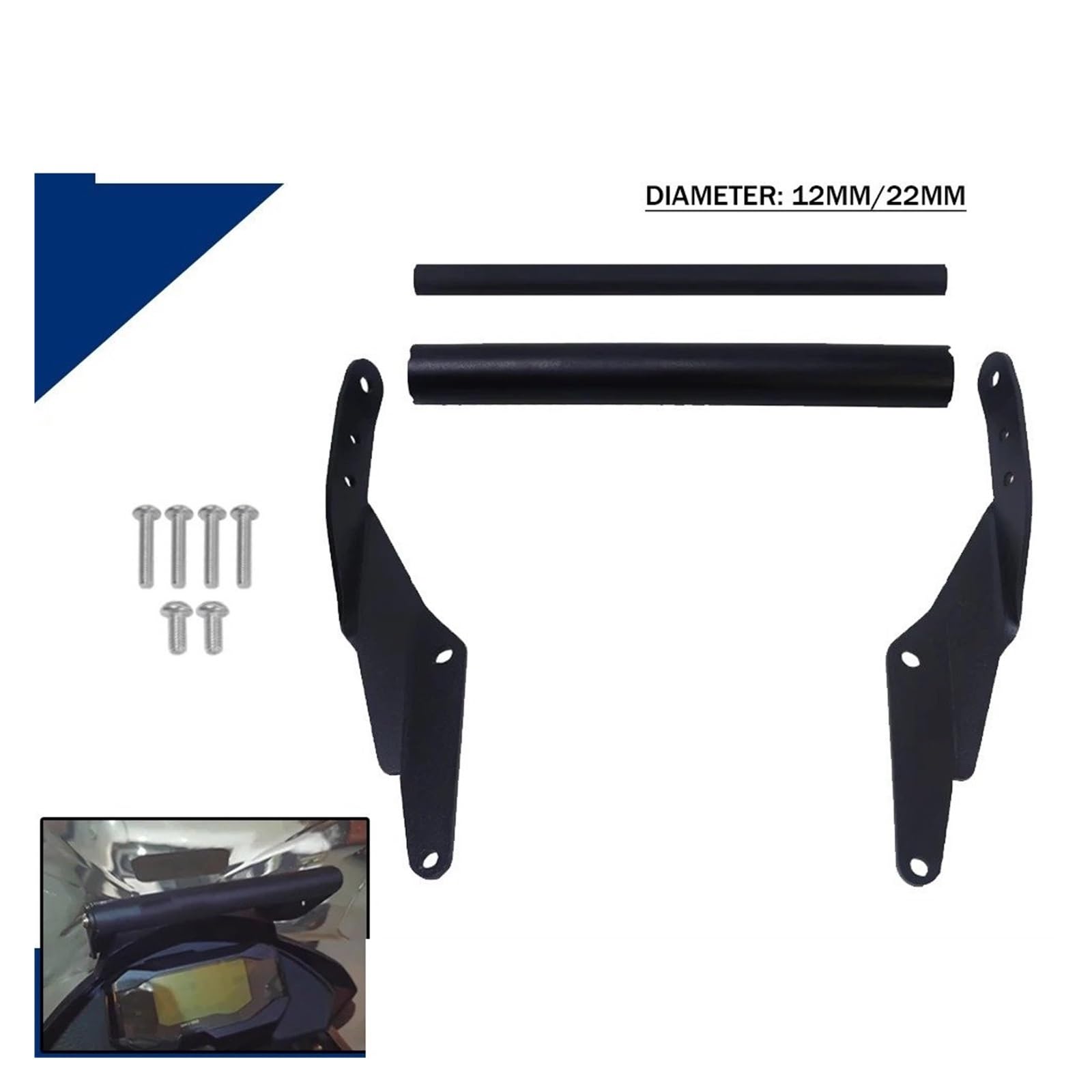 Porta Cellulare Moto Per BMW Per G310GS 2017-2023 Moto 12/22mm Supporto Per Piastra Di Navigazione GPS Per Telefono Supporto Per Manubrio Accessicess Supporto Telefono Bicicletta