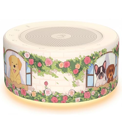 Image of Kipcush White Noise Machine for Baby & Adults, Sleep Sound Machine with 30 Soothing Sounds, 8-Color Night Light, Memory Function, White Noise for Sleeping, Nursery, Office, Travel, Relaxation