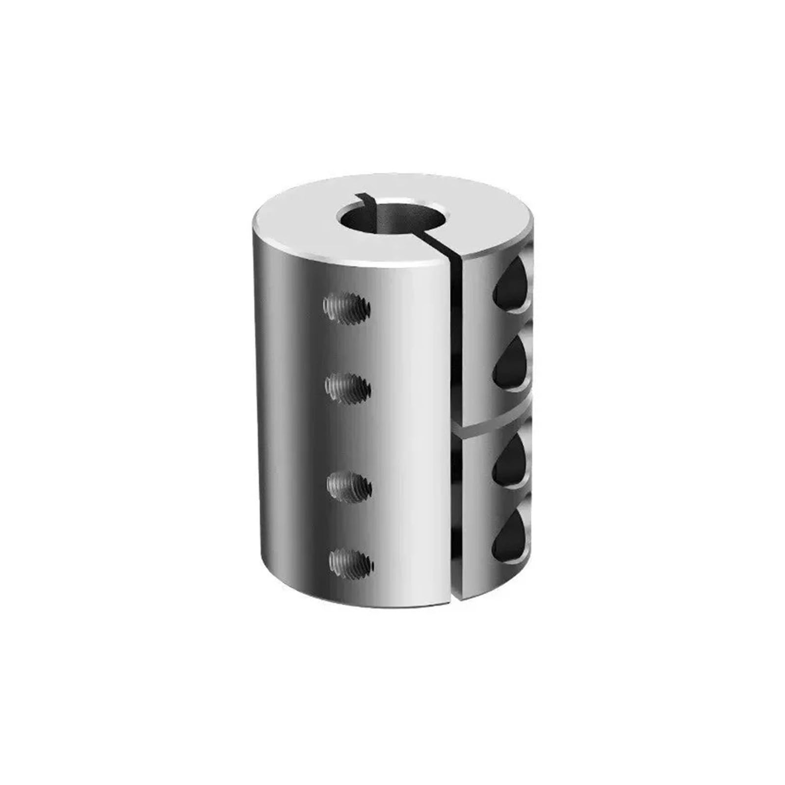 Acoplador D32L40 Eje D32 L40 Motor de acoplamiento rígido Sujeción de aleación de aluminio Acoplador de par grande 6-12,7 mm(6.35X note)