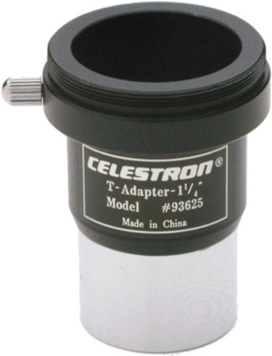Celestron 93625 1.25 Inch Universal SLR or DSLR Camera T-Adapter, Silver/Black