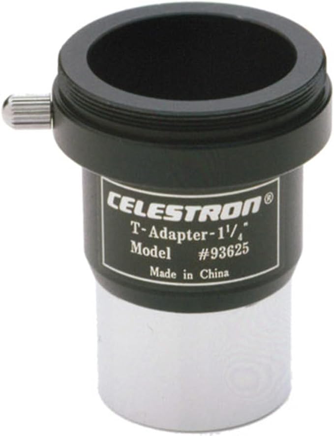 Celestron 93625 Adaptador T Universal SLR Ou DSLR de 1,25 Polegadas, Prata/Preto - imagem principal