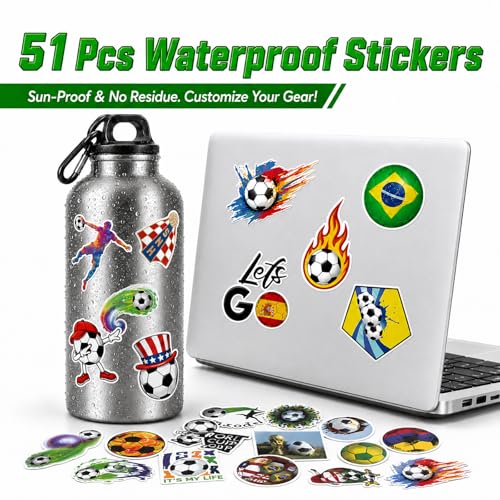 111PCS Soccer Party Favors: Slap Bracelets, Stickers & Temporary Tattoos by Generic - Used condition - Image 5