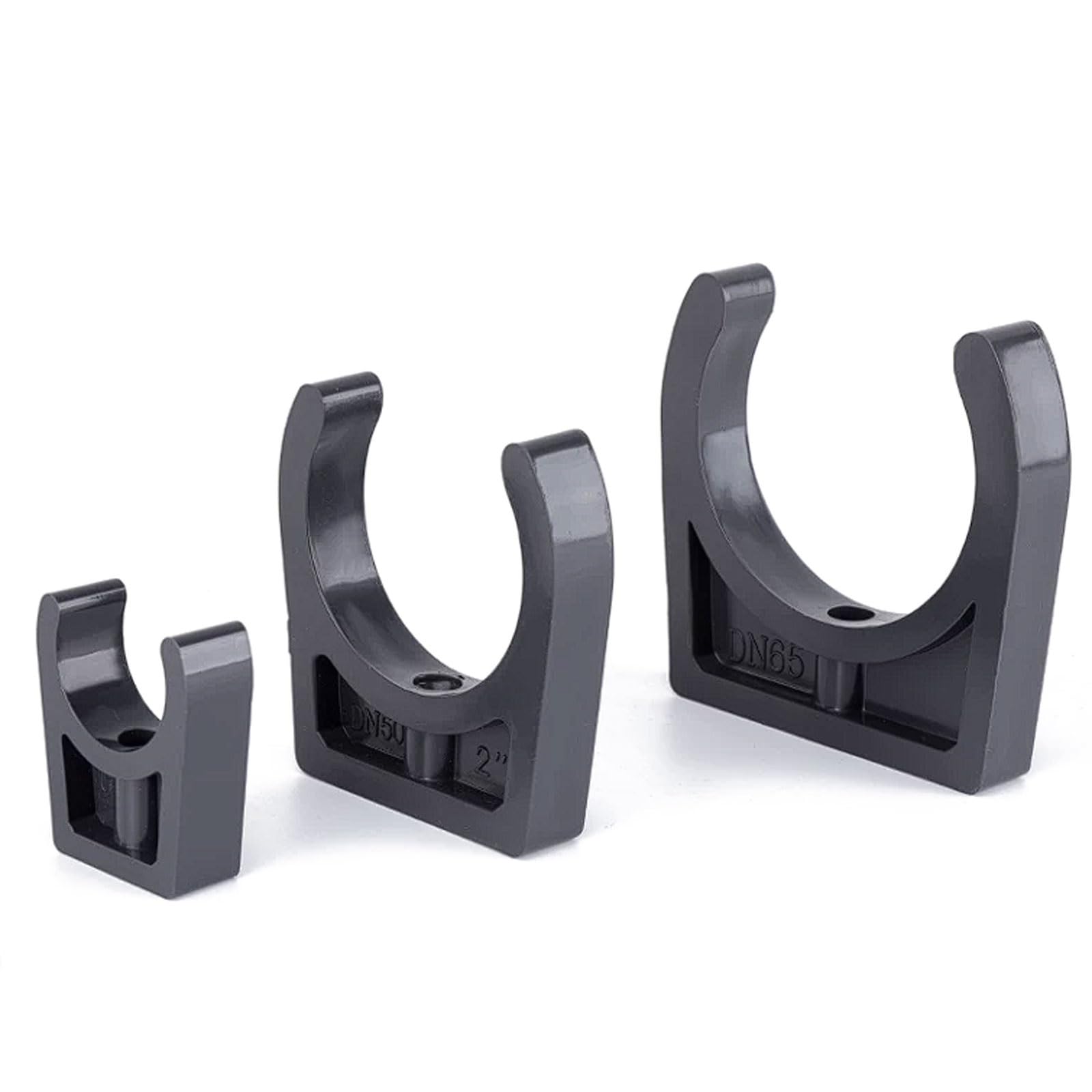 Esmen Uae One Color Upvc Pipe Clips, Plastic U-Shaped Fixing Seats And Pipe Fixing Tools, 10 Pcs Pipe Brackets For Dn15-Dn100 Tube Fittings(Dn80 (3”))