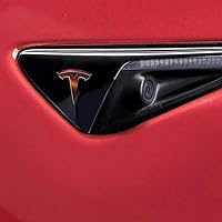 Vista 4 de IPG Compatible con Tesla Model 3 (9 logotipos), juego de calcomanías para personalizar tu vehículo