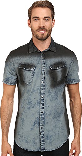 Calvin Klein Jeans Men's Short-Sleeve Denim Shirt