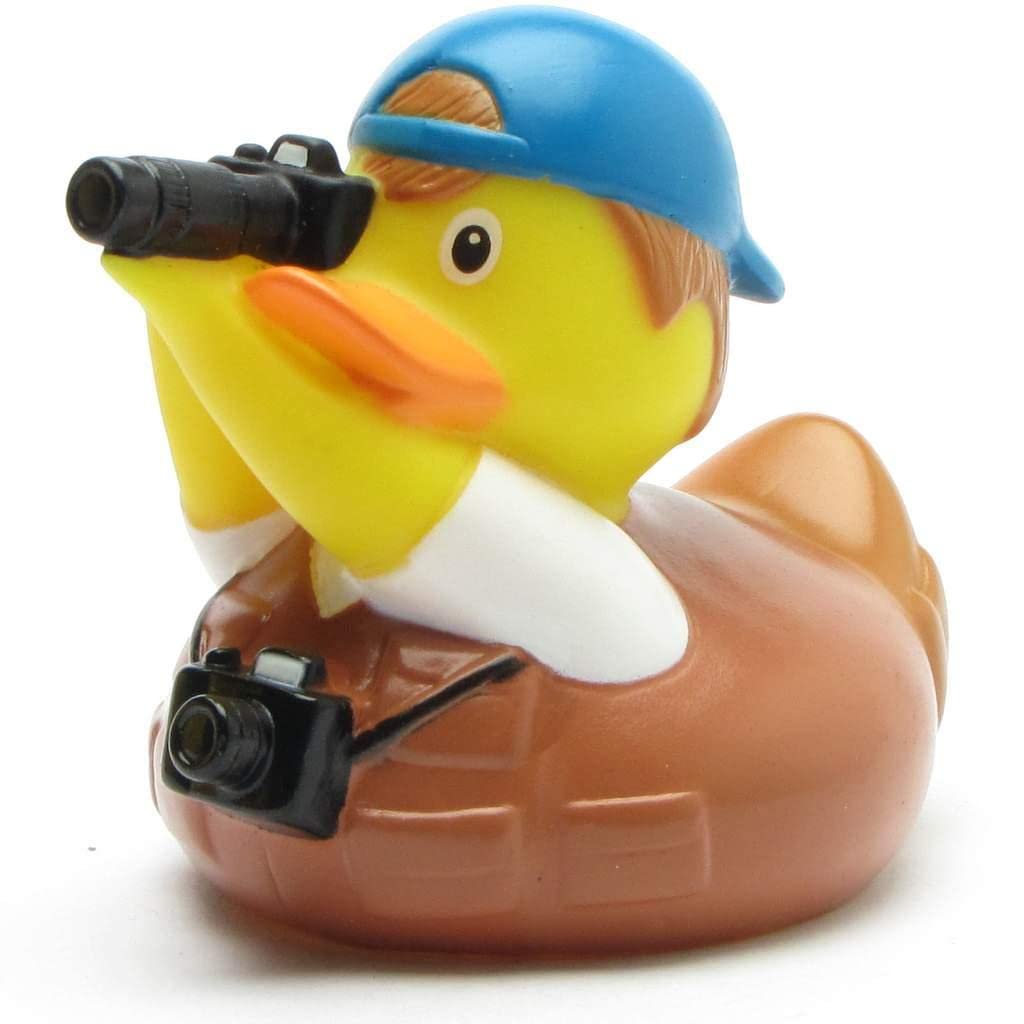 Duckshop I Rubber duck photographer I Rubber ducky I L: 10 cm