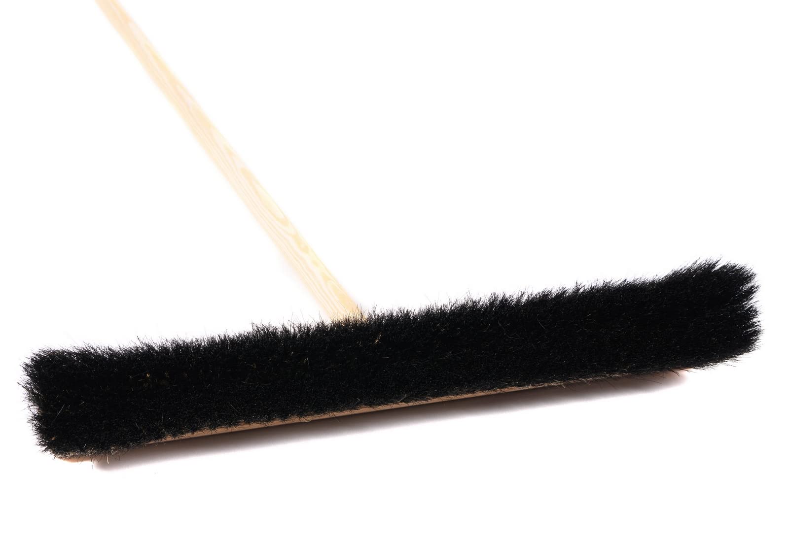 Roßhaar Besen Saalbesen 40cm mit Holzstiel 160cm Lang Stiel weiche Borsten | inkl. Holzstiel 160cm Lang, Weiche Borsten, Für Parkett, Fliesen, Feinsteinzeug, Saalbesen für Innenbereich