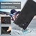 Guisessy Handyhülle für Samsung Galaxy A17 5G Hülle und 2 Schutzfolie, Premium Leder Klappbar Flip Wallet Case, [Magnet] [Kartenfach] [Standfunktion] Schutzhülle für Samsung A17, Schwarz