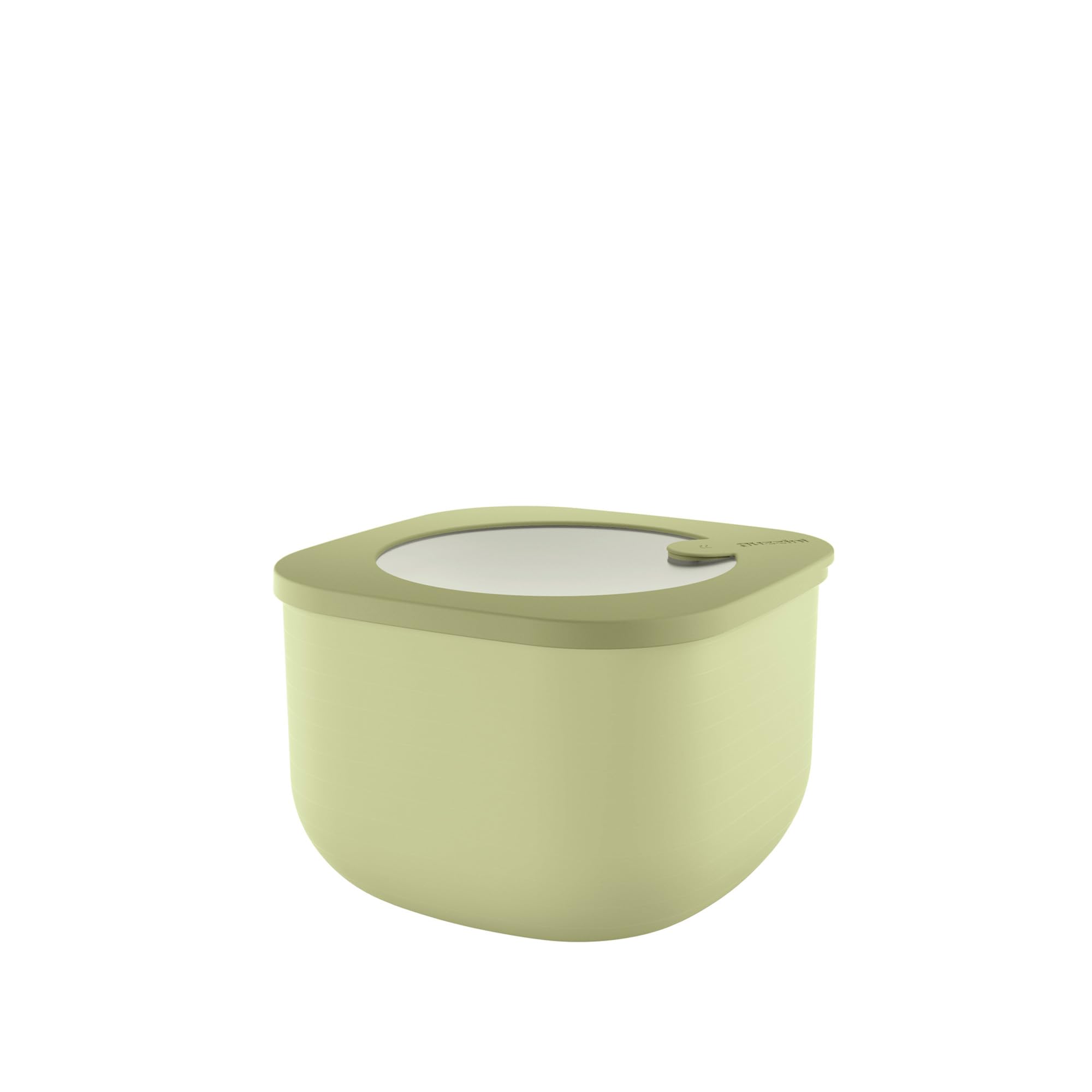 Guzzini - Kitchen Active Design, STORE&MORE BIO, Deep Airtight Fridge/Freezer/Microwave Containers (M) - Avocado Green, 16 x16 x h10,7 cm | 1550cc - 170723253
