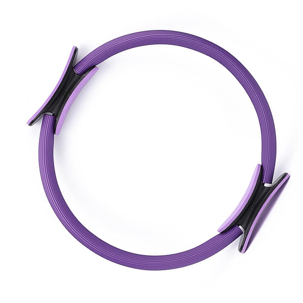 Anillo de Pilates para gimnasio en casa con círculo deportivo de Yoga de Color sólido para hombres y mujeres simples, Violeta