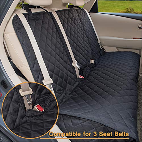 Yesyees Waterproof Dog Car Seat Covers Pet Seat Cover Nonslip Bench Seat Cover Available For Middle Seat Belt And Armrest Fits Most Cars, Trucks And Suvs(Black) #TOP7