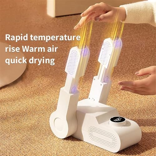 Secador portátil para calzado ajustable con temporizador y caja de sal miniatura 4
