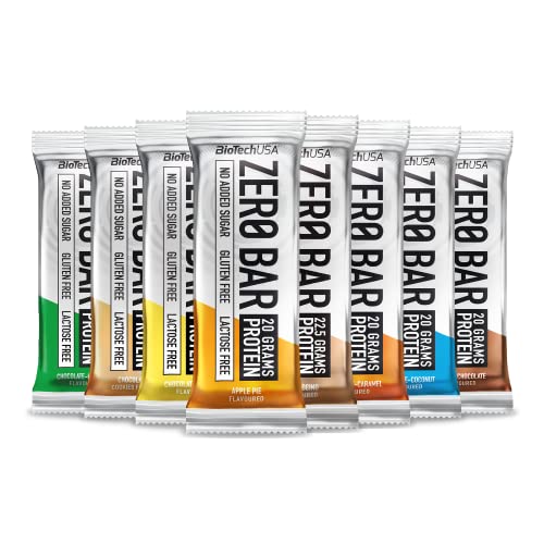 Biotech USA Zero Bar Mix-Box - Caja de barritas proteicas, varios sabores - 20 Unidades de 50 g