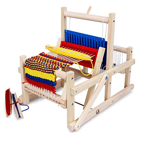 FDYD Métier à Tisser Kit, métiers à Tisser en Bois d'orme Tapisserie Machine tricoté à la Main Bricolage Set tissé Métier à Tisser Multifonctions, Cadre de Tissage
