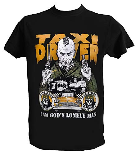 T Shirt Taxi Driver Homme Enfant Robert De NIRO Tee Shirt Film Culte Annee 80, Homme - S Fit