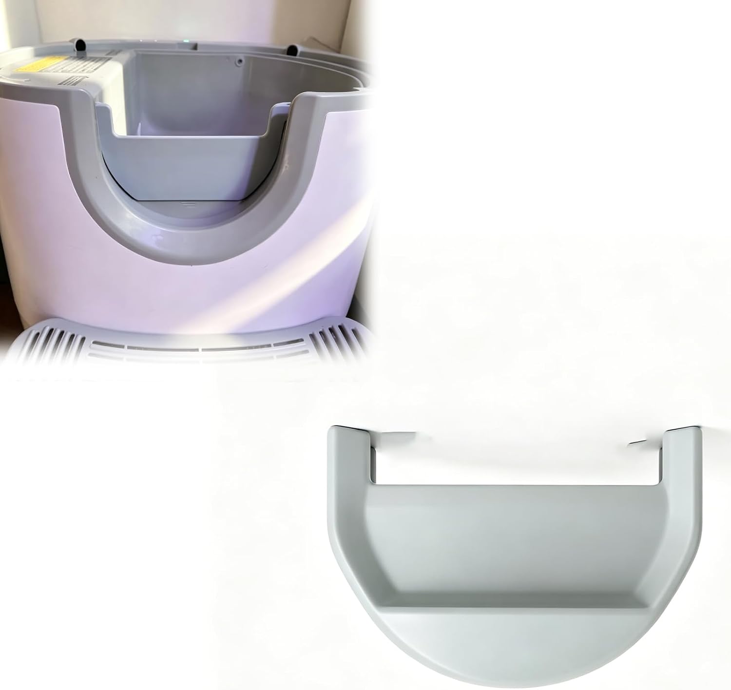 Litter Guard Compatible with Furoomate F8 Cat Litter Box, Anti-Splashing Cat Litter Box Accessory for Clean Home (Medium)