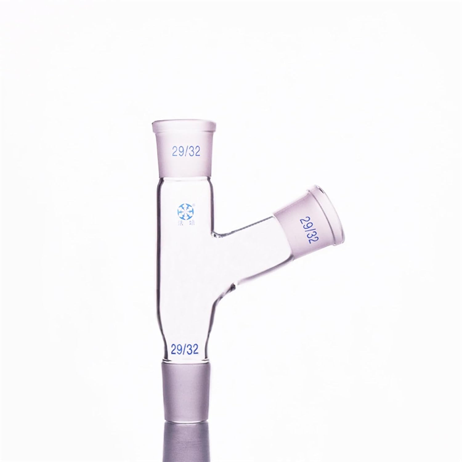 Lab Supplies 75 Degree Receiving Tube,with Side Tube,Top 29/32,Down 29/32,Side 29/32,Receiving Tube Standard Ground Mouth