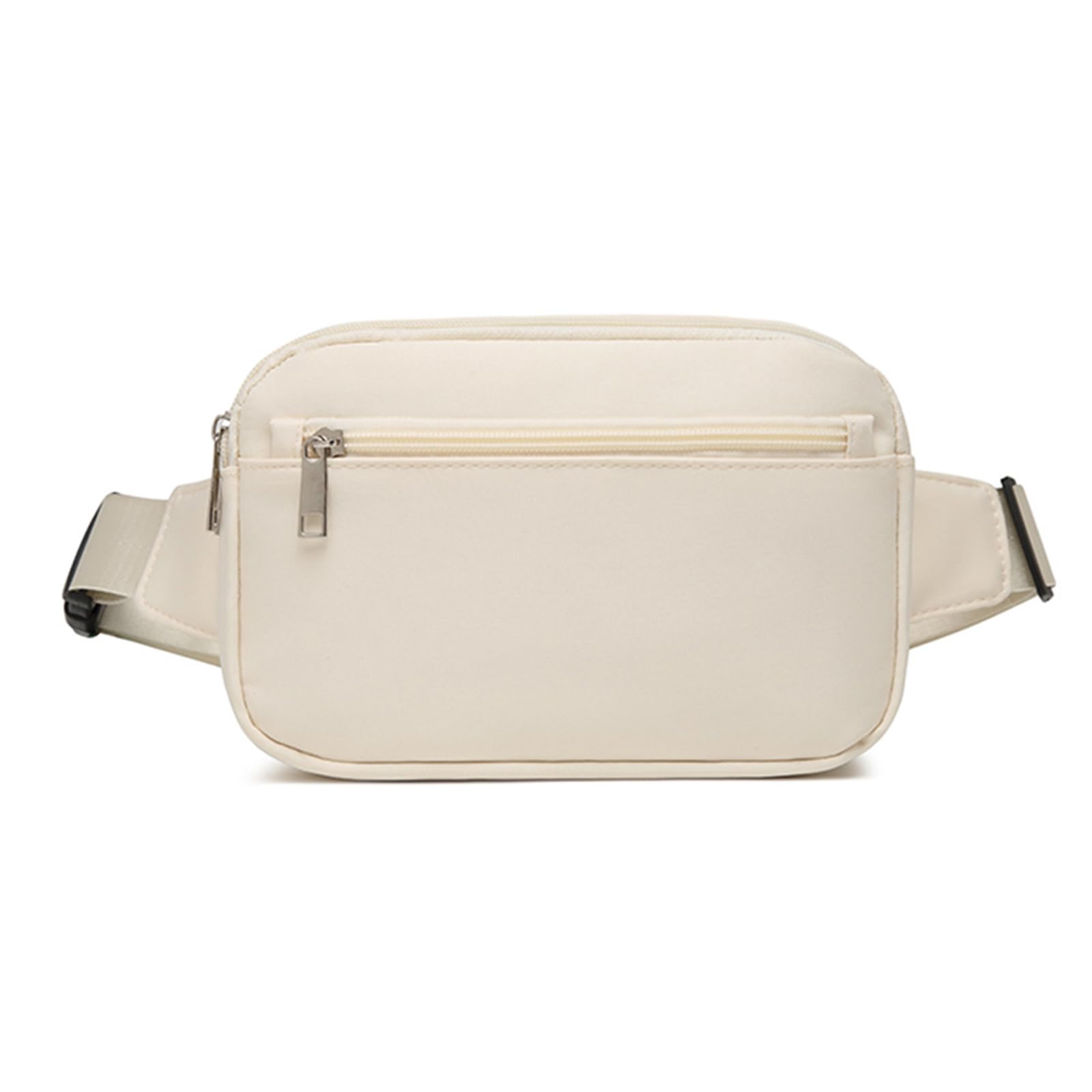 Bumbags for Women Men Women Ladies, Waterproof Fashion Bum Bag, Multi Pockets, Crossbody Bag Lightweight for Travel Sport Running (White)