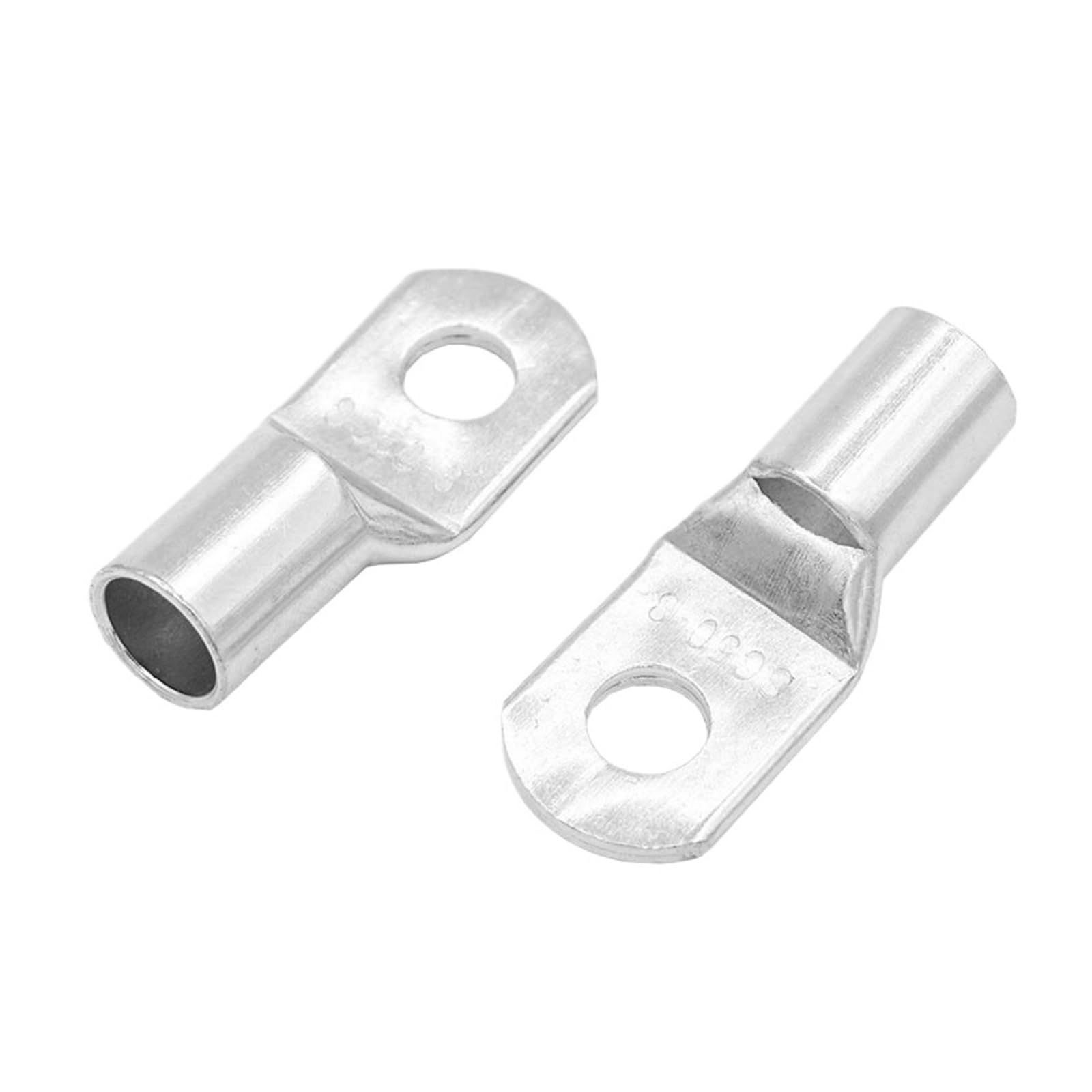 EJPPDHCO 10PCS/5PCS SC50-6 50-8 50-10 50-12 Copper Cable Lug Kit Bolt Hole Tinned Cable lugs Battery Terminals copper nose Wire connector(SC50-8,5PCS)