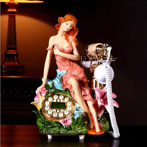 Image of TelPal Basic Corded Telephone with Caller ID,Modern Landline Phone Pretty Unique Design, Decorative Wired Phone Systems for Home, Office and Shops