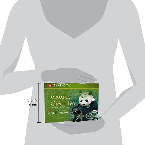 Miniatura 7 de Uncle Lee's - Bolsas de té verde orgánico paquete de 2, 106 unidades superpaquetes, brillante y refrescante, té a granel ligeramente cafeinado para