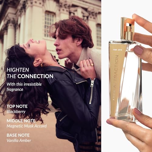 Avon Attraction for Her Three Piece Gift Set with Eau de Parfum 50ml Body Lotion 125ml and Purse Spray 10ml in a Gift Box, Fruity and Musk Scent Notes, Long Lasting Formula, Cruelty Free - Image 5