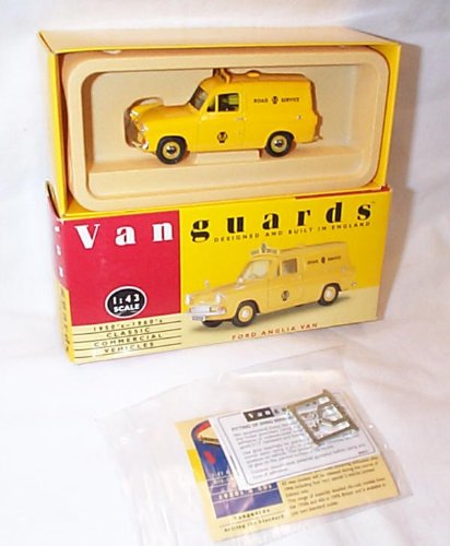 Corgi vanguards yellow ford anglia van 1.43 scale diecast model