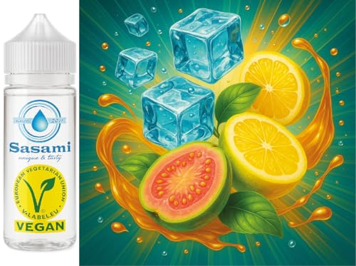 Aroma concentrado Guayaba Limón Ice de Sasami, líquido vegano de 100ml para mezclas